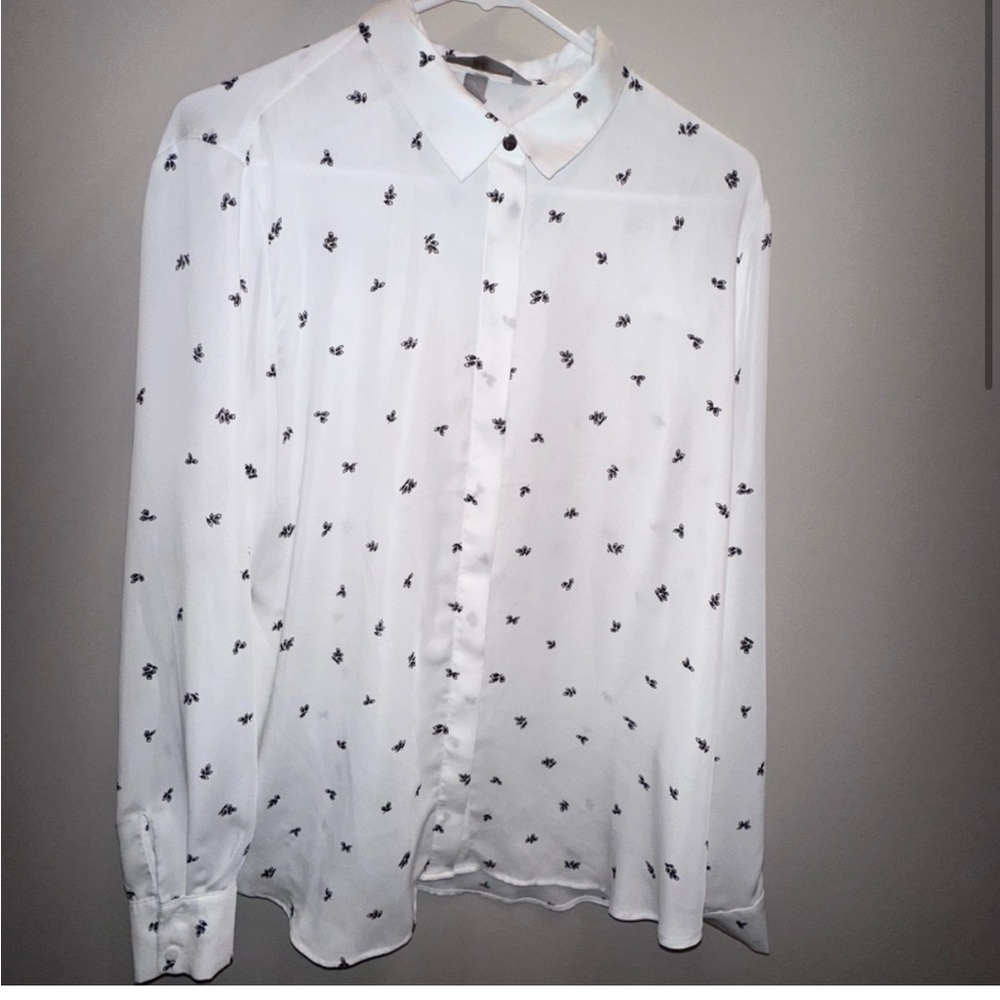 White Patterned Shirt